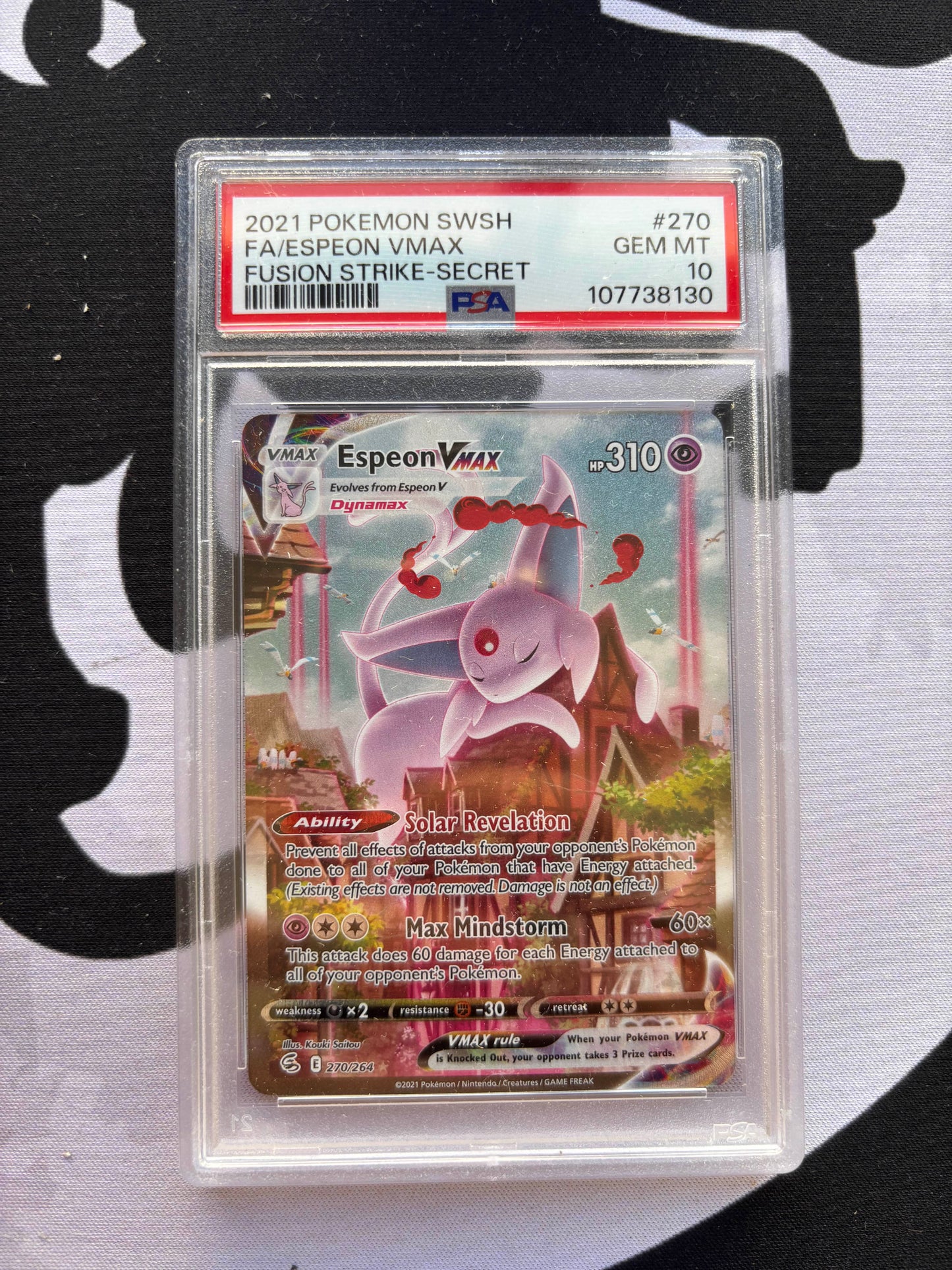 PSA 10 - Espeon VMAX ALT ART - Fusion Strike