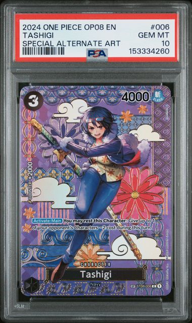 PSA 10: TASHIGI SP - OP08 TWO LEGENDS