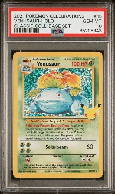 PSA 10 - Venusar Holo Classic Collection Base Set