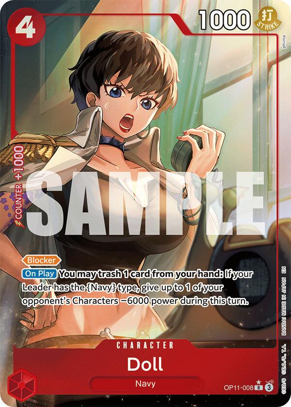 Doll [Alternate Art] OP11-008 One Piece Fist of Divine Speed