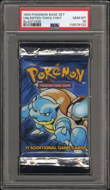 PSA 10 Pokemon TCG Sequential Base Set Unlimited Thick Font Venusaur, Charizard, Blastoise