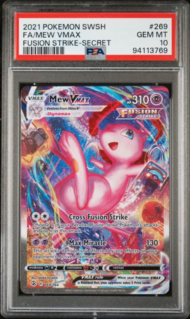 PSA 10 - MEW VMAX FUSION STRIKE-SECRET #269