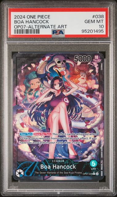 PSA 10 - ONE PIECE OP07-500 YEARS IN THE FUTURE #038 BOA HANCOCK ALTERNATE ART