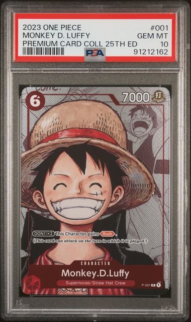 PSA 10 Monkey D Luffy - ONE PIECE PREMIUM CARD COLLECTION 25TH EDITION