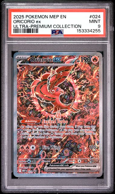 PSA 9 ORICORIO EX - MEGA CHARIZARD UPC