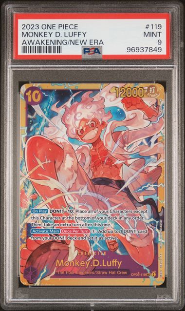 PSA 9 - 2023 ONE PIECE OP05-AWAKENING OF THE NEW ERA #119 MONKEY D. LUFFY
