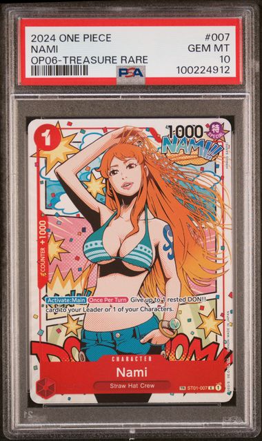 PSA 10 - NAMI TREASURE RARE - OP06 WINGS OF THE CAPTAIN