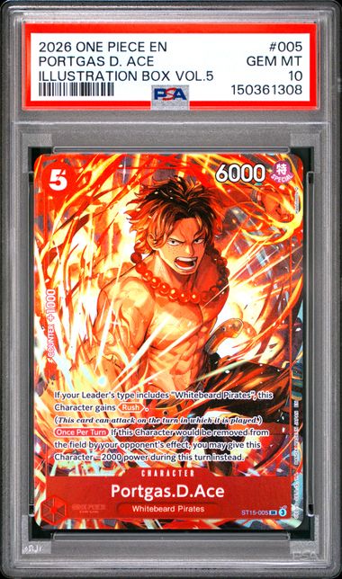 PSA 10 - PORTGAS D ACE - ILLUSTRATION BOX 5
