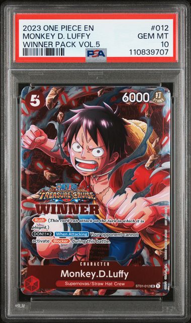 PSA 10 Monkey D Luffy - WINNER PACK VOL.5 ONE PIECE PROMOS