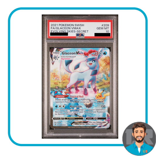 Glaceon Vmax - Evolving Skies PSA 10