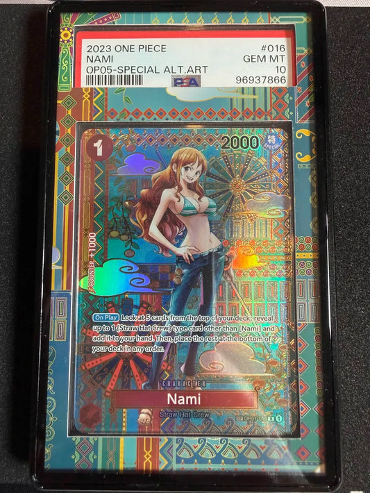 PSA 10 - Nami R OP01-016 SP - Awakening of a New Era - One Piece Card Game