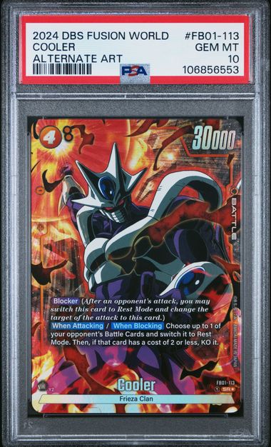 2024 DRAGON BALL SUPER CARD GAME FUSION WORLD AWAKENED PULSE #FB01-113 COOLER ALTERNATE ART