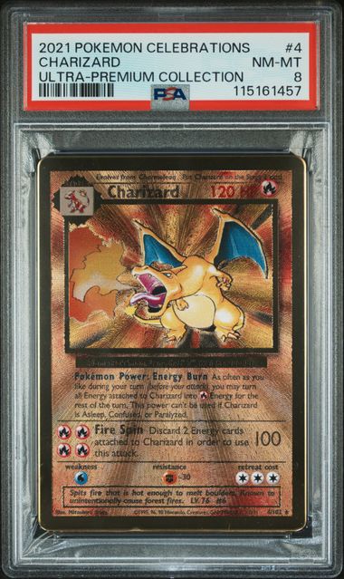 PSA 8 - 2021 POKEMON CELEBRATIONS ULTRA-PREMIUM COLLECTION #4 CHARIZARD ULTRA-PREMIUM COLLECTION
