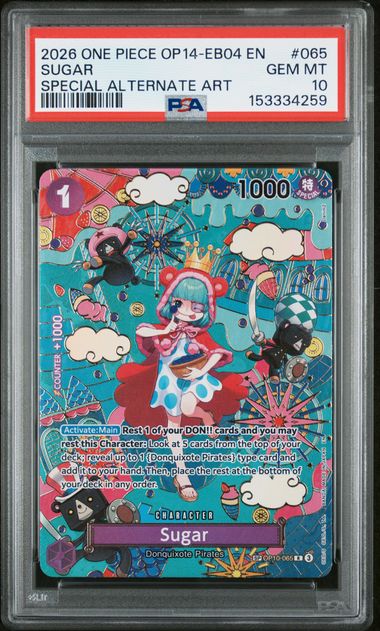 PSA 10: SUGAR SP - OP14-EB04 AZURE SEA'S SEVEN