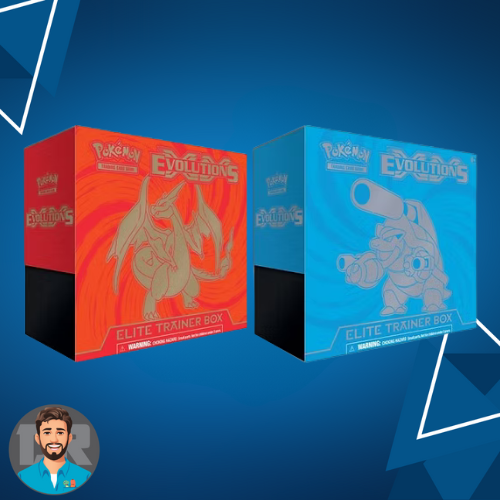 Pokémon TCG: XY Evolutions Elite Trainer Box Pair (Charizard & Blastoise) - Minor Tear