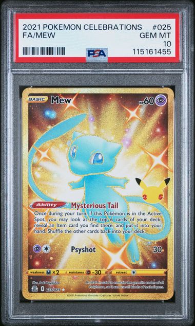 PSA 10  - 2021 POKEMON CELEBRATIONS #025 FA/MEW