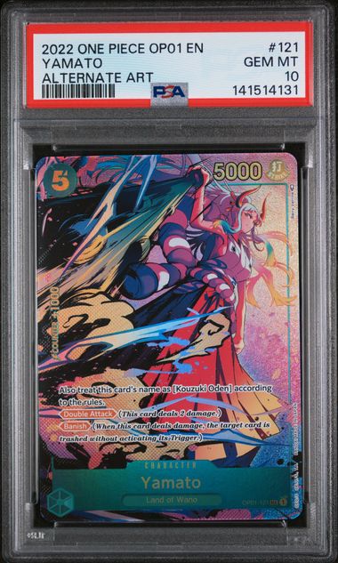 PSA 10 : YAMATO ALTERNATE ART - ONE PIECE OP01-ROMANCE DAWN