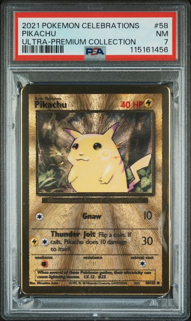 PSA 7 - 2021 POKEMON CELEBRATIONS ULTRA-PREMIUM COLLECTION #58 PIKACHU ULTRA-PREMIUM COLLECTION