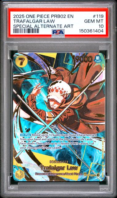 PSA 10 - TRAFALGAR LAW SP - PRB02 ENGLISH